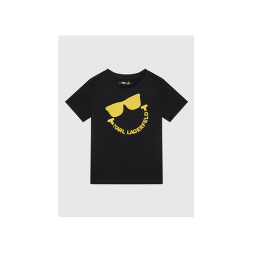 KARL LAGERFELD T-Shirt SMILEY WORLD Z25344 S Czarny Regular Fit Karl Lagerfeld 6Y wyprzedaż MODIVO