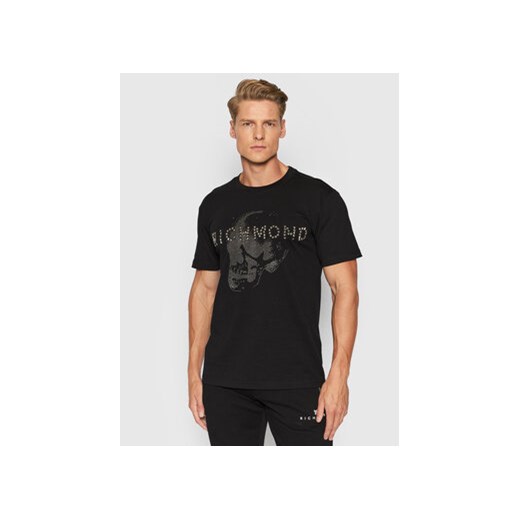 John Richmond T-Shirt Boeing RMA21175TS Czarny Regular Fit John Richmond L promocyjna cena MODIVO
