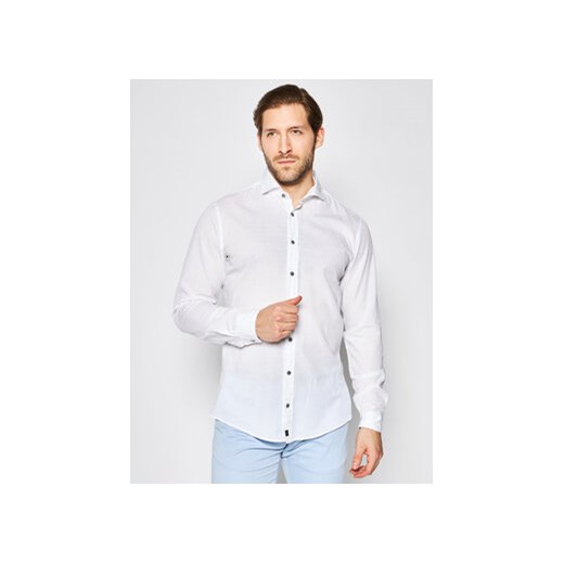 Strellson Koszula Carlo2 30020197 Biały Regular Fit Strellson S MODIVO