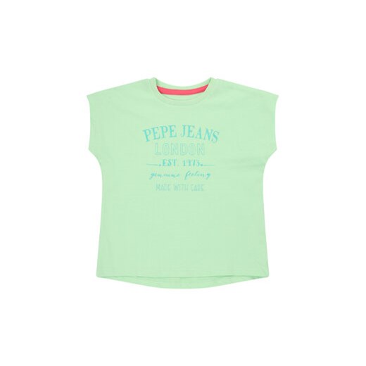 Pepe Jeans T-Shirt Jasmine PG502444 Zielony Regular Fit Pepe Jeans 6 wyprzedaż MODIVO