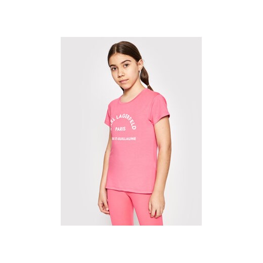 KARL LAGERFELD T-Shirt Z15M59 S Różowy Regular Fit Karl Lagerfeld 8Y okazja MODIVO
