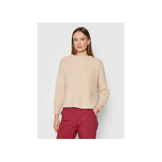 Weekend Max Mara Sweter Lotus 53660719 Beżowy Relaxed Fit XXL MODIVO