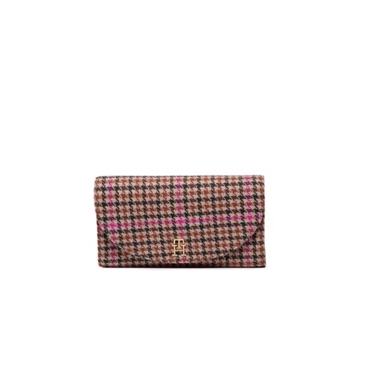 Tommy Hilfiger Duży Portfel Damski Life Large Wallet Check AW0AW13642 Brązowy Tommy Hilfiger uniwersalny MODIVO