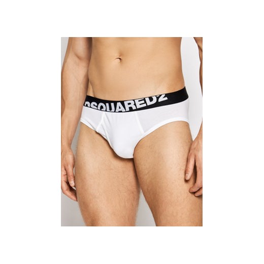 Dsquared2 Underwear Slipy DCL670030 Biały L promocja MODIVO