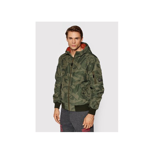 Superdry Kurtka zimowa Bomber M5011126A Zielony Regular Fit Superdry L MODIVO