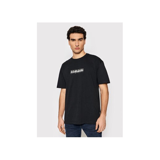 Napapijri T-Shirt S-Box Ss 3 NP0A4GDR Czarny Regular Fit Napapijri XL MODIVO