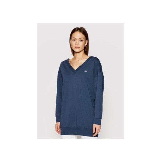 Tommy Jeans Bluza Tjw DW0DW09913 Granatowy Relaxed Fit Tommy Jeans S promocyjna cena MODIVO