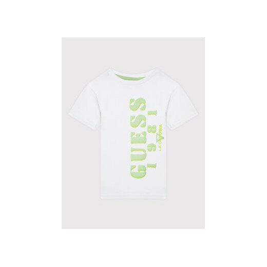 Guess T-Shirt N2GI15 K8HM0 Biały Regular Fit Guess 4Y MODIVO promocja