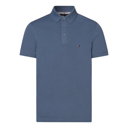 Tommy Hilfiger Męska koszulka polo Mężczyźni Bawełna indygo jednolity Tommy Hilfiger L vangraaf