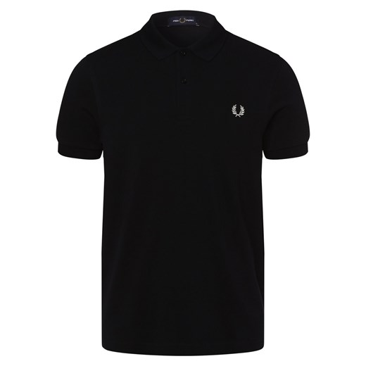 Fred Perry Męska koszulka polo Mężczyźni Bawełna granatowy jednolity ze sklepu vangraaf w kategorii T-shirty męskie - zdjęcie 152696747