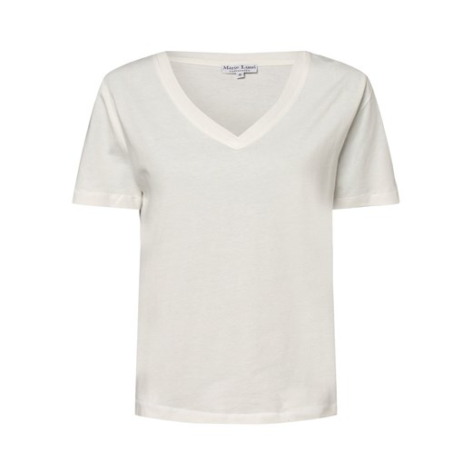Marie Lund T-shirt damski Kobiety Bawełna écru jednolity ze sklepu vangraaf w kategorii Bluzki damskie - zdjęcie 152696877