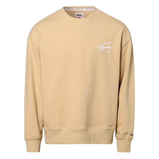 Tommy Jeans Męska bluza nierozpinana Mężczyźni Materiał dresowy waniliowy Tommy Jeans XXL vangraaf