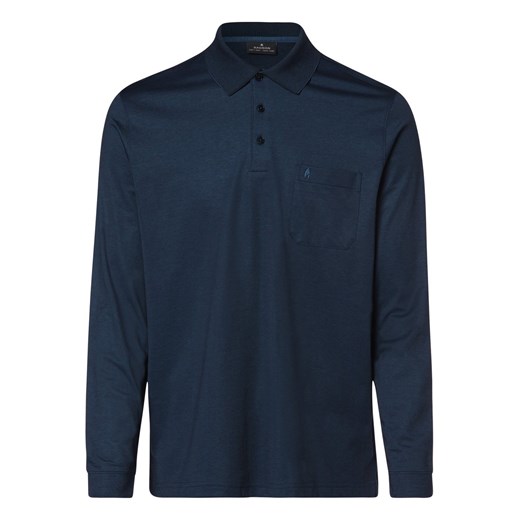 Ragman Męska koszulka polo Mężczyźni Bawełna błękit królewski jednolity ze sklepu vangraaf w kategorii T-shirty męskie - zdjęcie 152697577