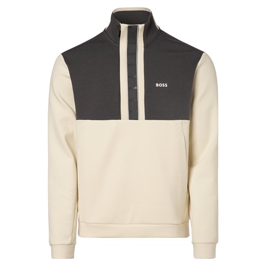 BOSS Green Męska bluza nierozpinana – Sweat 1 Mężczyźni piaskowy jednolity XL vangraaf