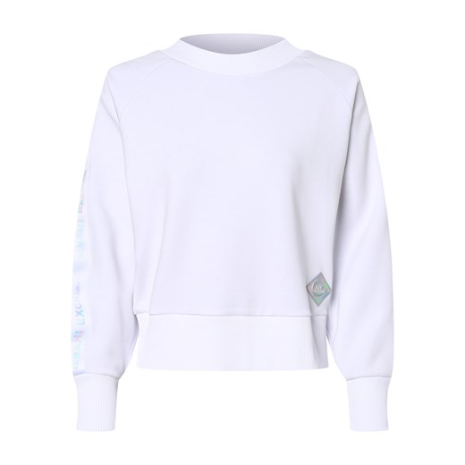Armani Exchange Damska bluza nierozpinana Kobiety biały jednolity ze sklepu vangraaf w kategorii Bluzy damskie - zdjęcie 152698067