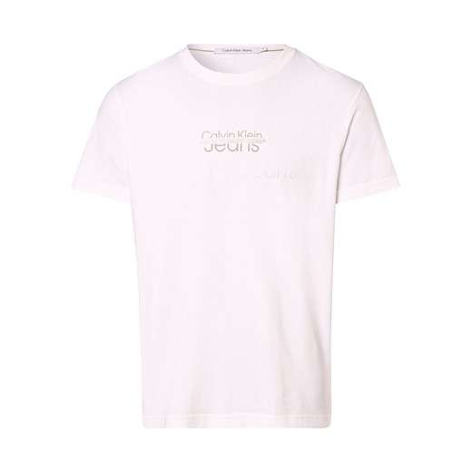 Calvin Klein Jeans T-shirt męski Mężczyźni Bawełna biały nadruk M vangraaf