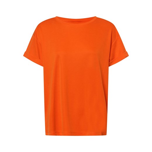 mbyM T-shirt damski – Amana Kobiety Sztuczne włókno pomarańczowy jednolity Mbym XS vangraaf