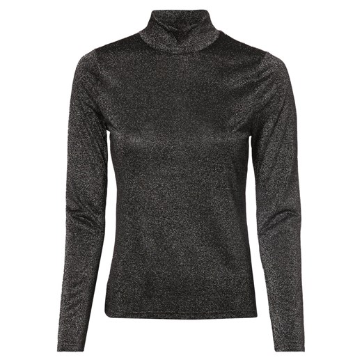 Aygill's Damska koszulka z długim rękawem Kobiety Sztuczne włókno czarny jednolity ze sklepu vangraaf w kategorii Bluzki damskie - zdjęcie 152699858