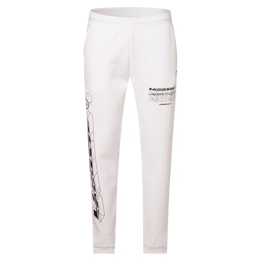 Lacoste Spodnie dresowe  Mężczyźni biały nadruk Lacoste 6 vangraaf