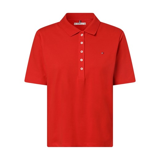 Tommy Hilfiger Damska koszulka polo Kobiety Bawełna czerwony jednolity ze sklepu vangraaf w kategorii Bluzki damskie - zdjęcie 152700017