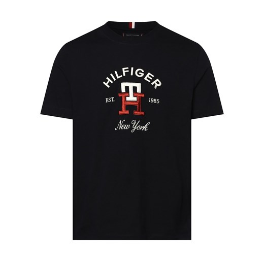 Tommy Hilfiger T-shirt męski Mężczyźni Bawełna granatowy jednolity Tommy Hilfiger XL vangraaf