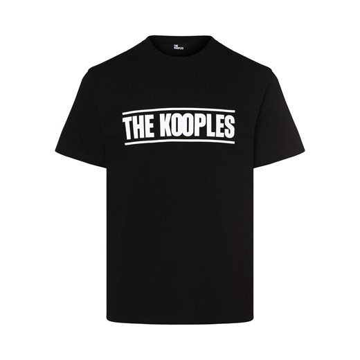 The Kooples T-shirt męski Mężczyźni Bawełna czarny nadruk The Kooples XL vangraaf