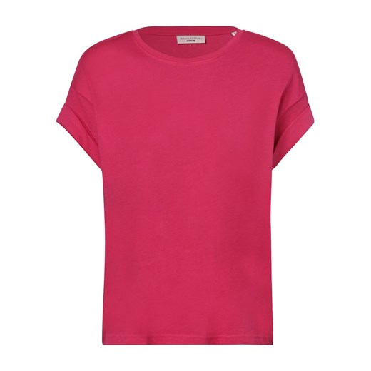 Marc O'Polo Denim T-shirt damski Kobiety Bawełna wyrazisty róż jednolity ze sklepu vangraaf w kategorii Bluzki damskie - zdjęcie 152700657
