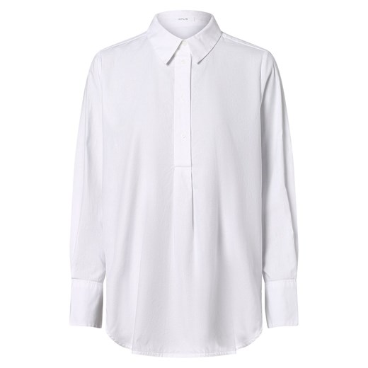 Opus Bluzka damska Kobiety Bawełna biały wypukły wzór tkaniny ze sklepu vangraaf w kategorii Koszule damskie - zdjęcie 152700988