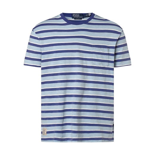 Polo Ralph Lauren T-shirt męski Mężczyźni Bawełna niebieski w paski ze sklepu vangraaf w kategorii T-shirty męskie - zdjęcie 152701387