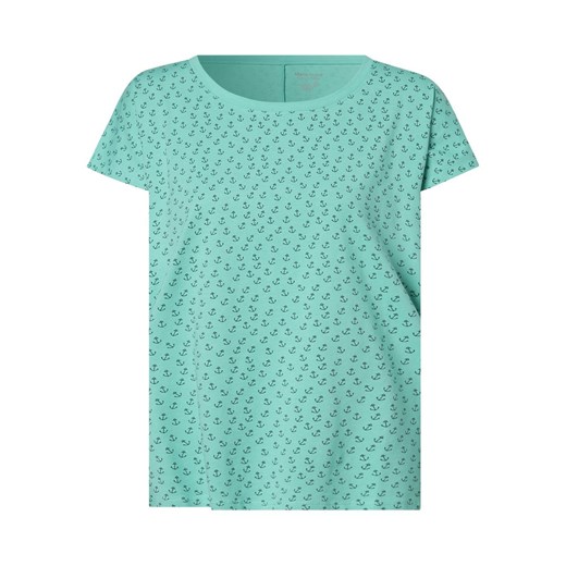Marie Lund T-shirt damski Kobiety Bawełna miętowy wzorzysty ze sklepu vangraaf w kategorii Bluzki damskie - zdjęcie 152701418