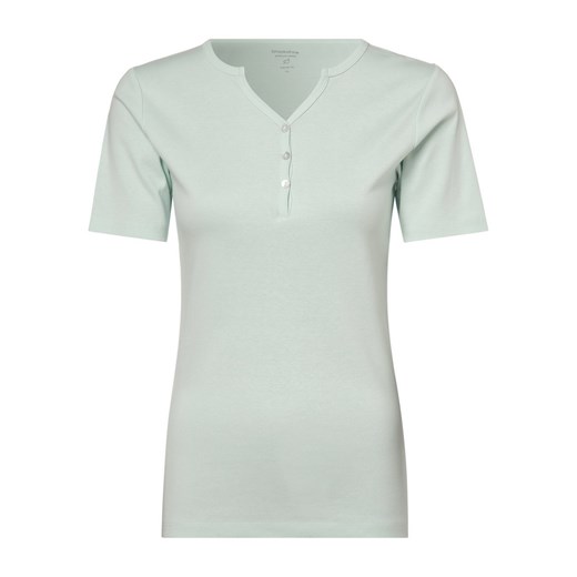 brookshire T-shirt damski Kobiety Bawełna miętowy jednolity S vangraaf