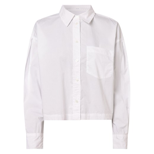Opus Bluzka damska Kobiety Bawełna biały jednolity ze sklepu vangraaf w kategorii Koszule damskie - zdjęcie 152701845