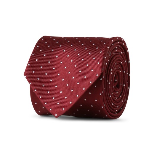 Olymp Level Five Krawat jedwabny męski Mężczyźni Jedwab czerwony w kropki ze sklepu vangraaf w kategorii Krawaty - zdjęcie 152702766