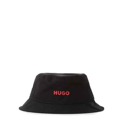 HUGO Damski bucket hat Kobiety Bawełna czarny jednolity ze sklepu vangraaf w kategorii Kapelusze damskie - zdjęcie 152703158