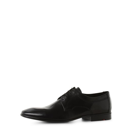 Lloyd Męskie buty sznurowane ze skóry Mężczyźni skóra czarny jednolity ze sklepu vangraaf w kategorii Buty eleganckie męskie - zdjęcie 152703729