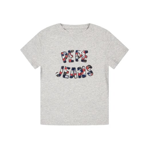 Pepe Jeans T-Shirt Cosmic PG502381 Szary Regular Fit Pepe Jeans 8 MODIVO