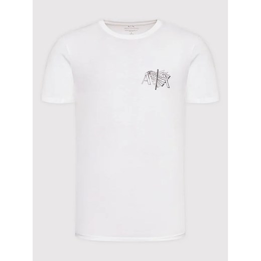 Armani Exchange T-Shirt 6LZTHE ZJ5LZ 1100 Biały Regular Fit Armani Exchange S MODIVO