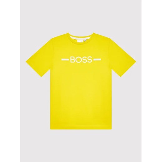Boss T-Shirt J25N29 D Żółty Regular Fit 16Y MODIVO