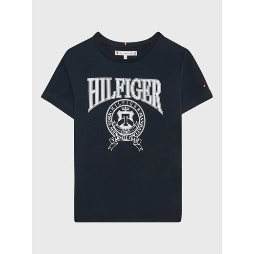 Tommy Hilfiger T-Shirt KG0KG07081 D Granatowy Regular Fit Tommy Hilfiger 8Y MODIVO