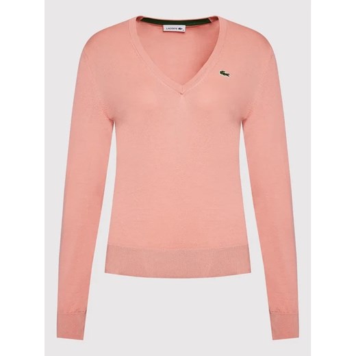 Lacoste Sweter AF7013 Różowy Regular Fit Lacoste 36 MODIVO