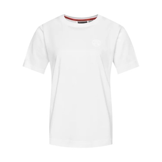 Napapijri T-Shirt Silbe NP0A4E9G Biały Regular Fit Napapijri S MODIVO