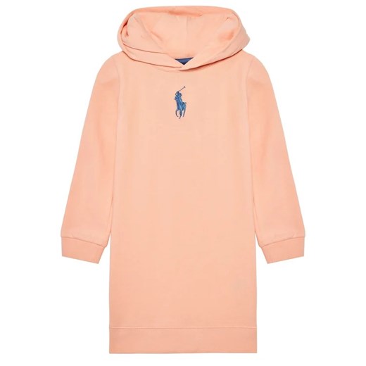 Polo Ralph Lauren Sukienka codzienna Hood Flc Drs 312837221003 Pomarańczowy Polo Ralph Lauren 6_5Y MODIVO