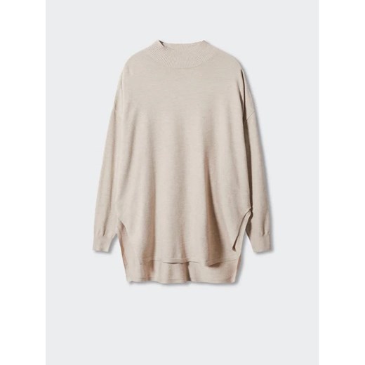 Mango Sweter Ovieria 47061284 Beżowy Oversize Mango XXL MODIVO