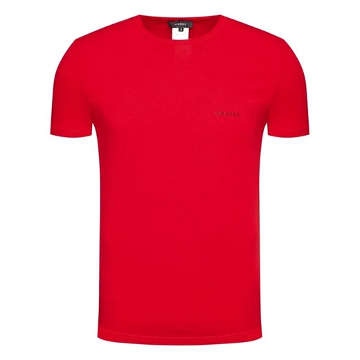 Versace T-Shirt Girocollo AUU04023 Czerwony Slim Fit Versace XL MODIVO