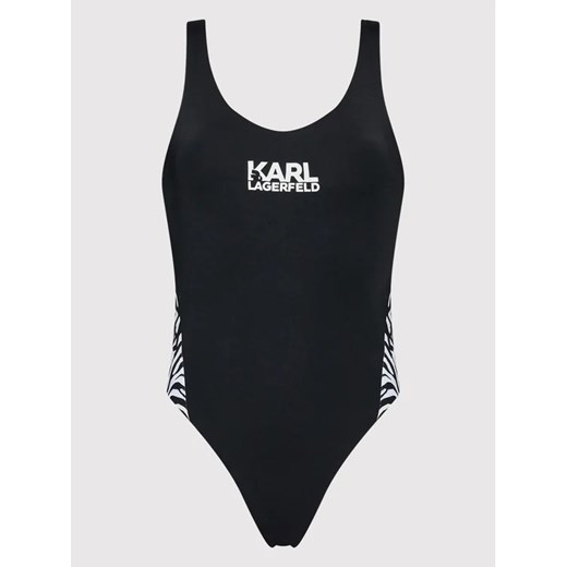 KARL LAGERFELD Strój kąpielowy Zebra KL22WOP16 Czarny Karl Lagerfeld XS MODIVO