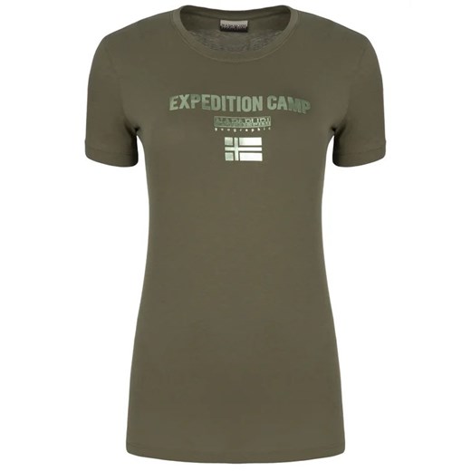 Napapijri T-Shirt Sonthe W N0YIKR Zielony Regular Fit Napapijri XS MODIVO