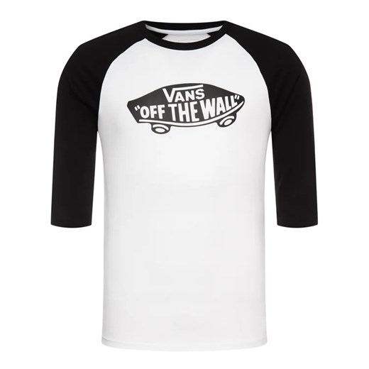 Vans Longsleeve Raglan Athletic VN000XXMYB21 Biały Slim Fit Vans XL MODIVO