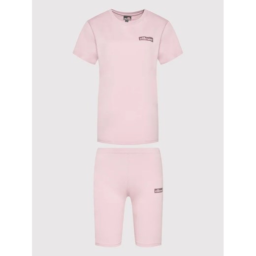 Ellesse Komplet t-shirt i szorty sportowe Granito SGM14377 Różowy Loose Fit Ellesse S MODIVO