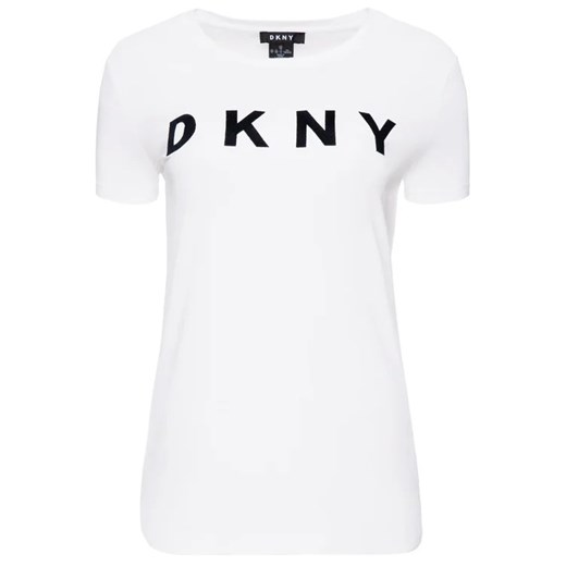 DKNY T-Shirt W3276CNA Biały Regular Fit XS MODIVO