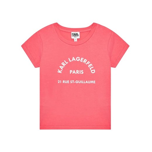 KARL LAGERFELD T-Shirt Z15M59 D Różowy Regular Fit Karl Lagerfeld 14Y okazja MODIVO